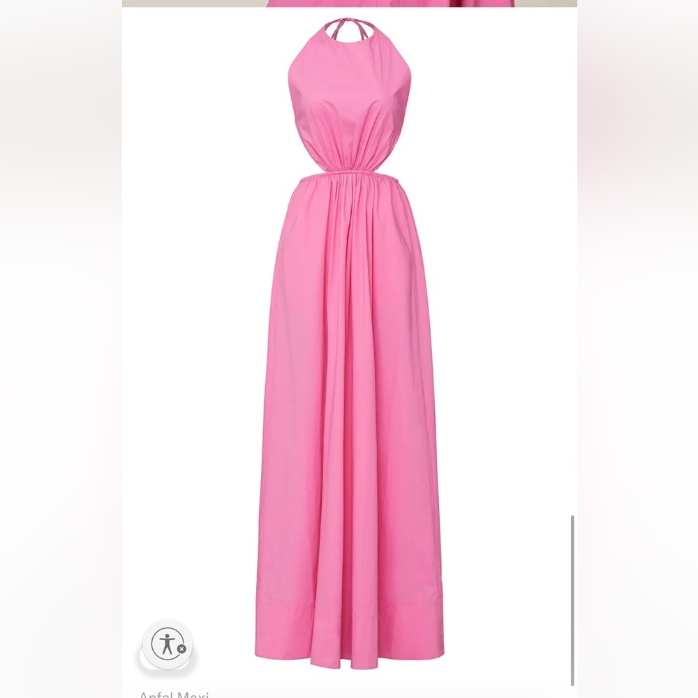 STAUD Apfel Maxi Elastic Waist Dress Size Large - Picture 5 of 11